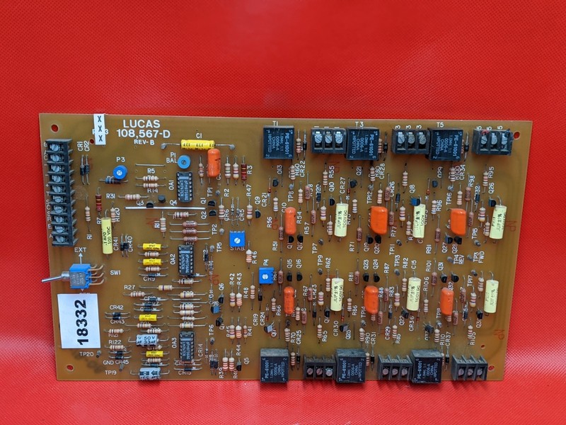LUCAS 108567 D SERVO AMPCONTROL BOARDWD-18333