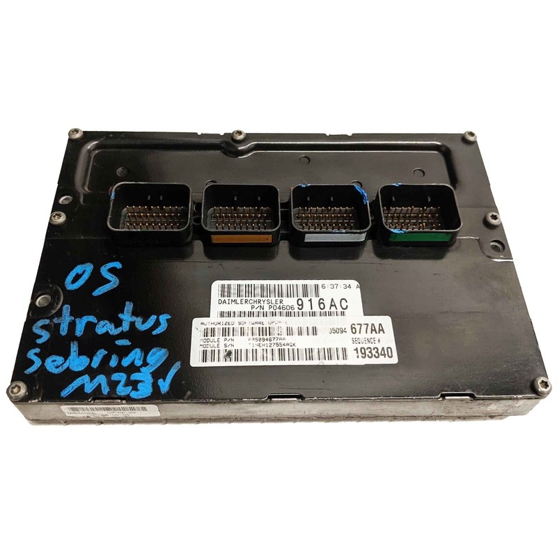 OEM Engine Control Module ECU Chrysler Sebring Dodge Stratus 2.7L 05 04606916AC