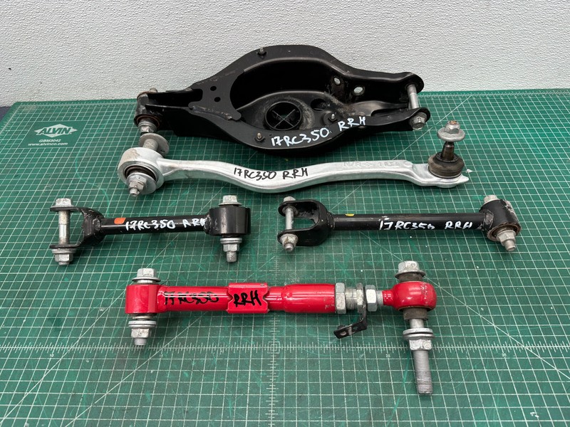 15-24 LEXUS RC300 RC350 REAR RIGHT SUSPENSION CONTROL ARM SET OF 5 OEM