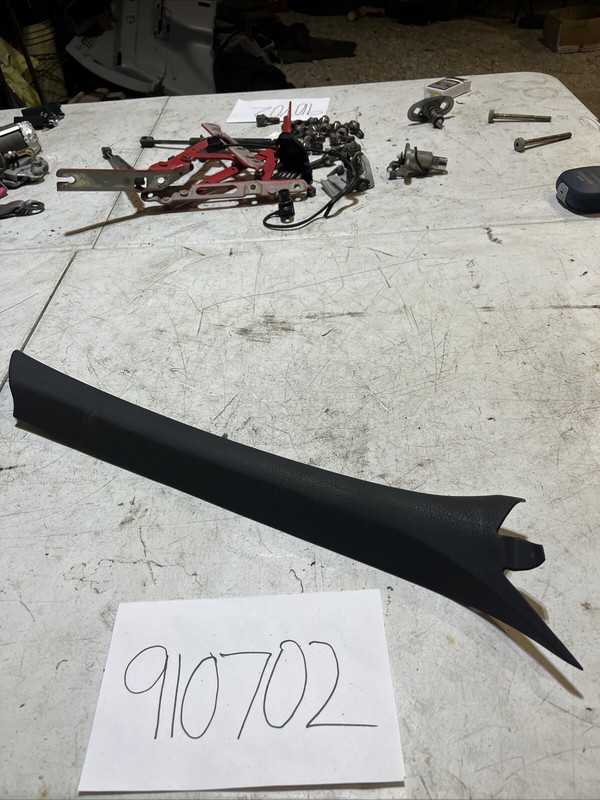 BMW E36 M3 Convertible Black Right A-Pillar Trim Cover & Clips 92-9819777600
