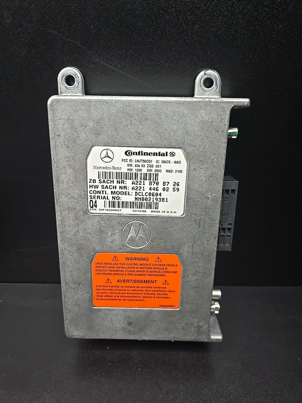 Mercedes W221 S550 CL550 CL63 AMG Voice Communication Control Module OEM
