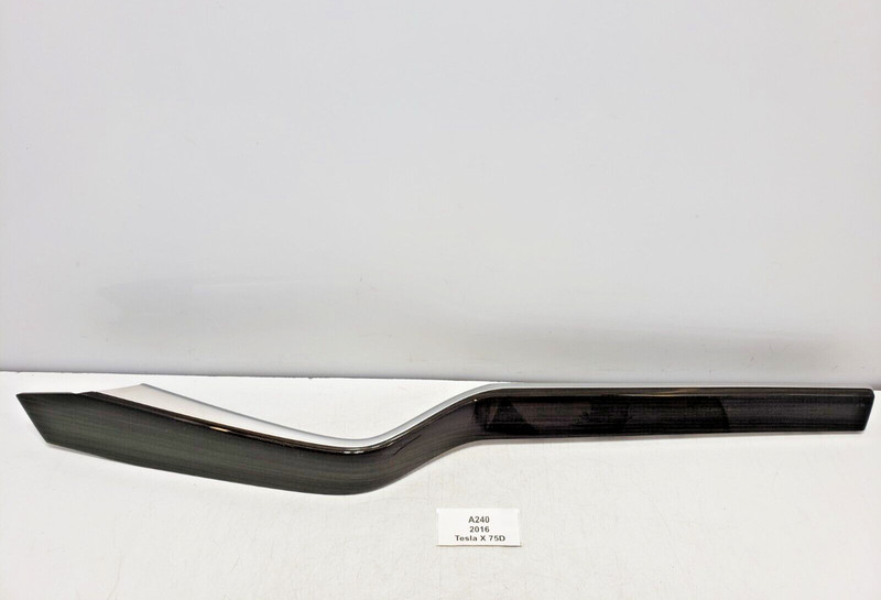 ✅ 16-20 OEM Tesla Model X Front Right Passenger Side Door Wood Trim Obeche
