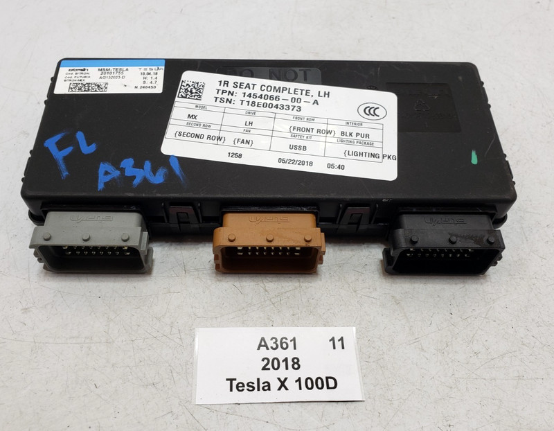 ✅ 2016-2020 OEM Tesla Model S Front Left Driver Side Seat Control Module Unit