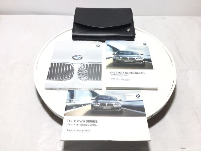 OWNERS MANUAL COMPLETE W CASE FITS 13 BMW 528i 31756