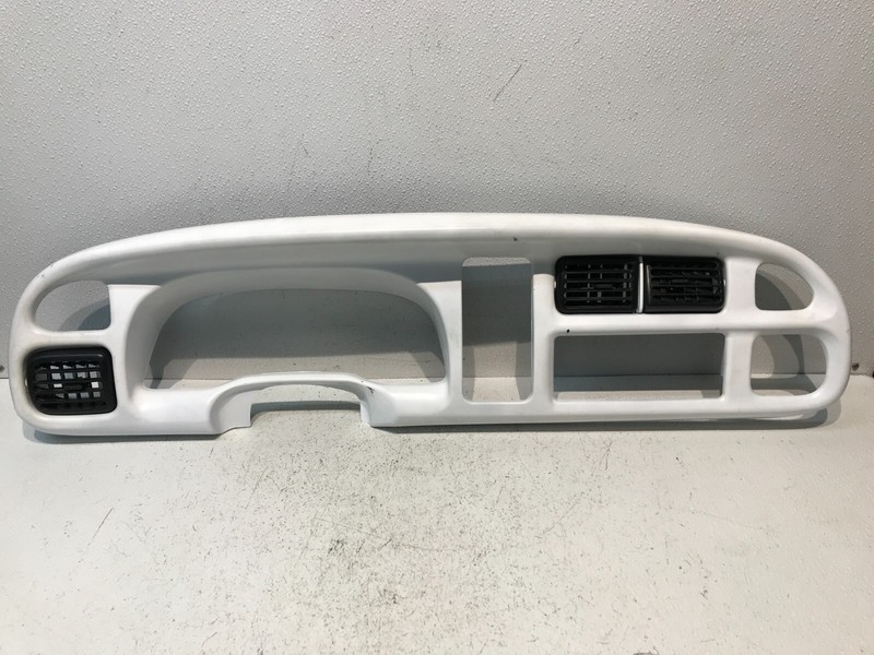 98 - 2001 Dodge Ram Woodgrain Dash Cluster Radio Bezel OEM White