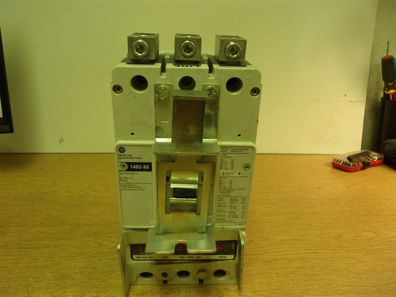 Allen Bradley 140U-K6X3A Molded Case Circuit Breaker 400A *FREE SHIPPING*
