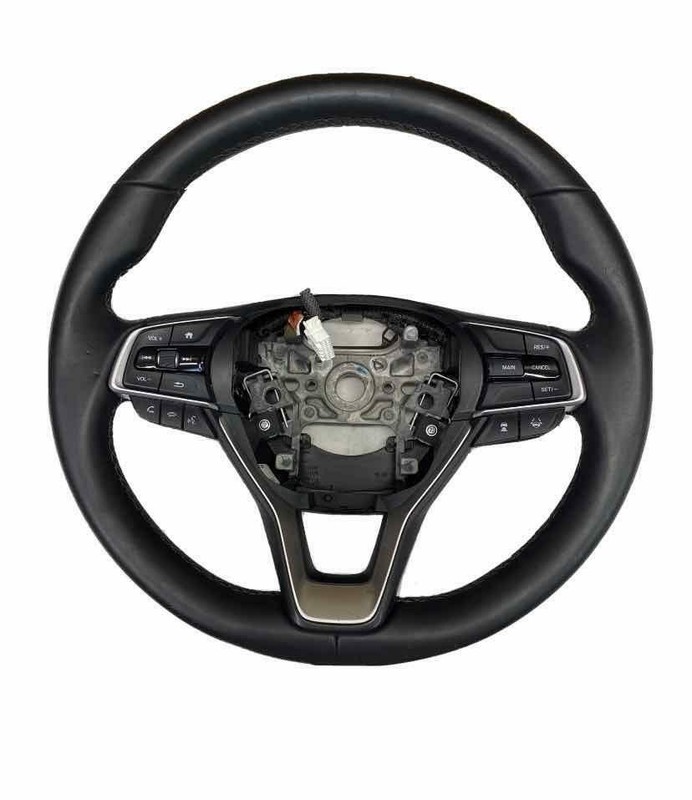 Honda Accord steering wheel 18 22 black leather paddle shifter OEM 78501TVAA10ZA