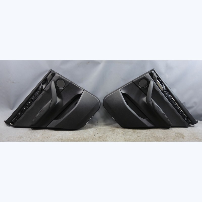 2011-2017 BMW F25 X3 Rear Interior Door Panel Trim Skin Pair Black Leather OEM