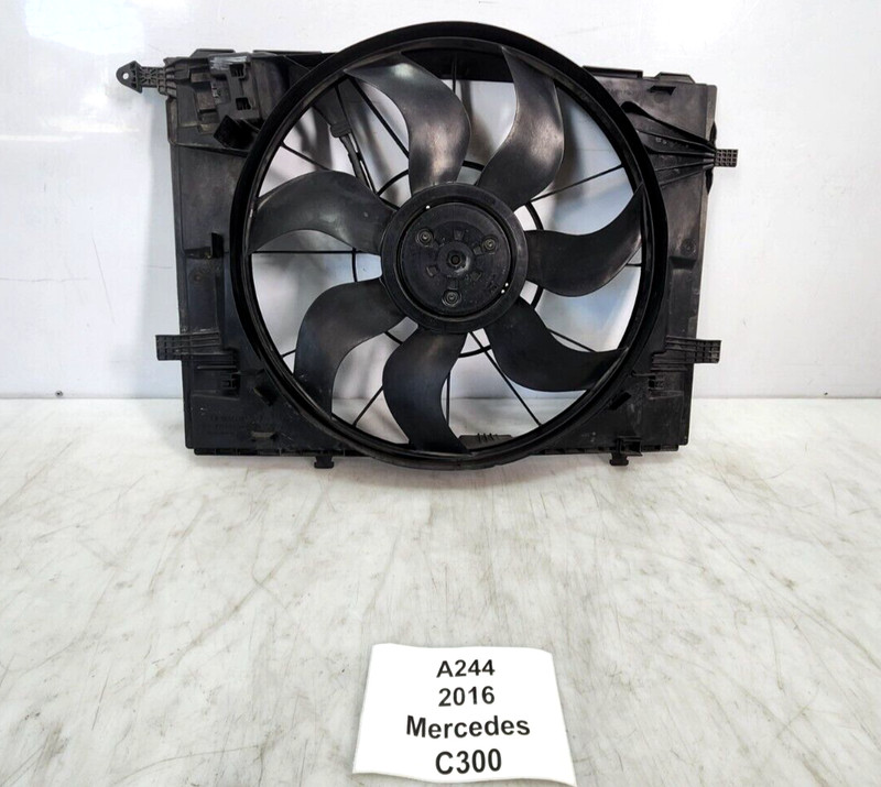 ✅ 2015-2023 OEM Mercedes W205 C300 Engine Radiator Cooling Fan Motor Assembly