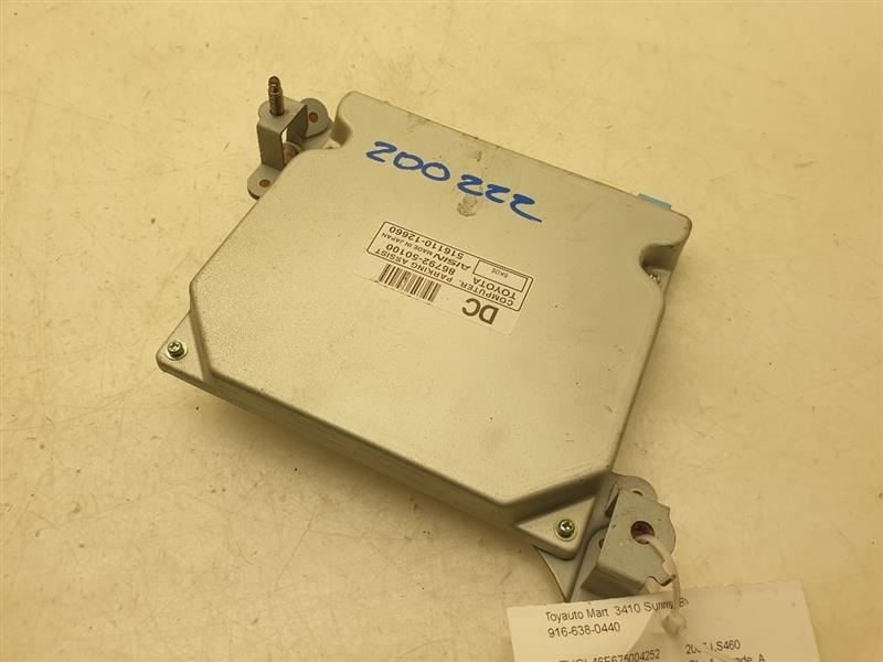 07 08 LEXUS LS460 DRIVER PARK ASSIST ECM CONTROL MODULE