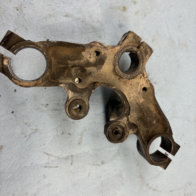 1974 74 KAWASAKI F7 F 7 175Vintage Motorcycle Front Fork Bridge Bar Clamps