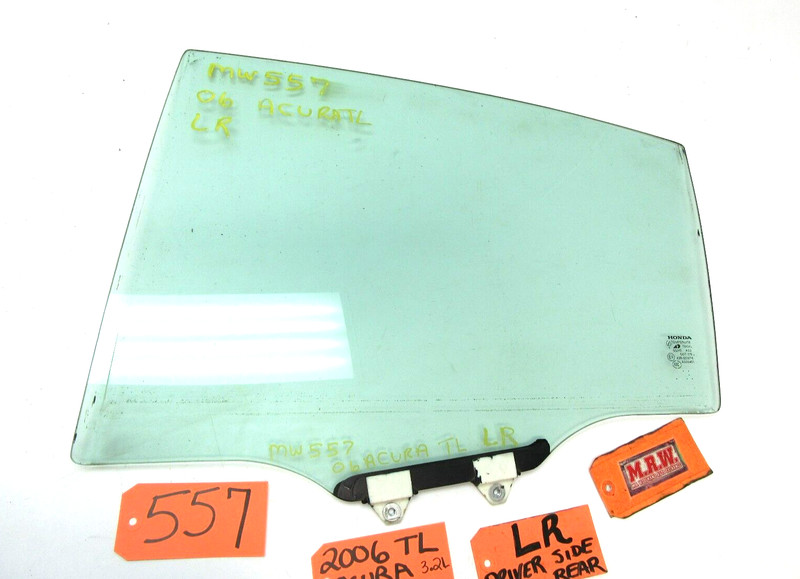 DOOR GLASS WINDOW REAR BACK DRIVER SIDE CAR L LH LR fits 06 ACURA TL US MARKET