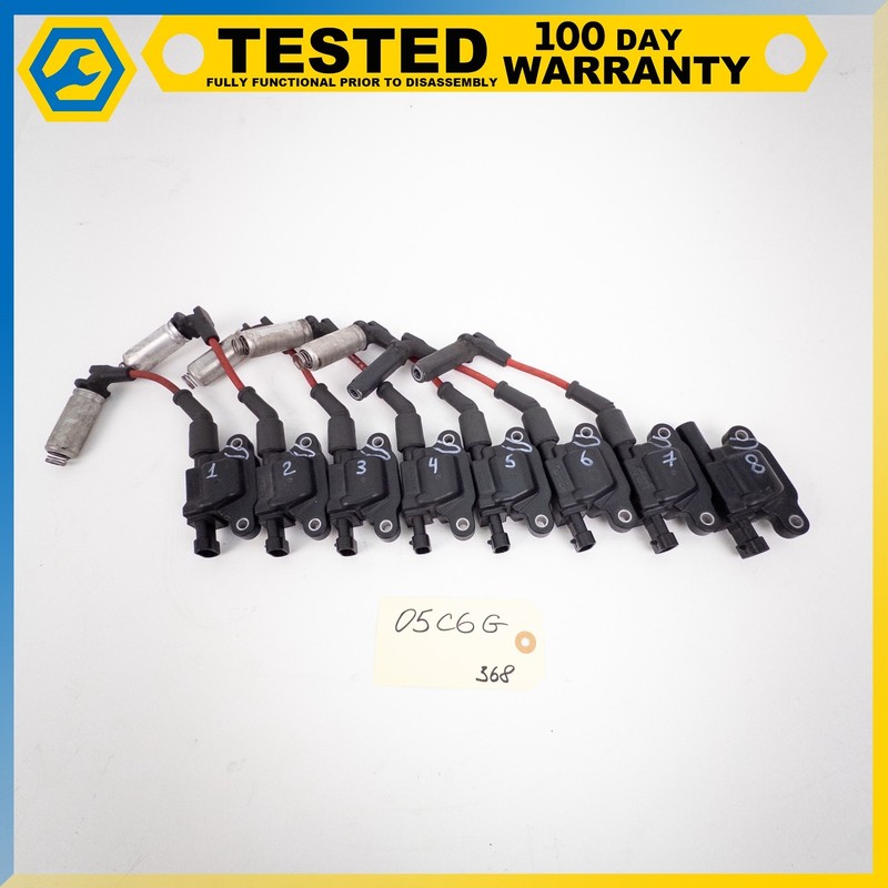 05-13 CHEVROLET CORVETTE C6 6.0L V8 ENGINE MOTOR IGNITION COIL SET OF 8 OEM