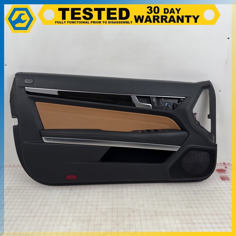 14-17 Mercedes W207 E-Class Convertible FRONT LEFT INTERIOR DOOR PANEL TRIM OEM