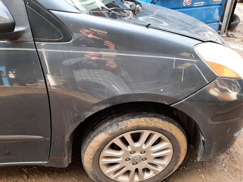 04-10 TOYOTA SIENNA XLE PASSENGER RIGHT FENDER SCRATCHES GRY-1F9