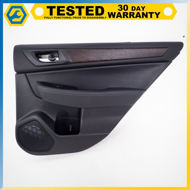 15-19 SUBARU OUTBACK LEGACY REAR RIGHT SIDE INTERIOR DOOR PANEL TRIM BLACK OEM