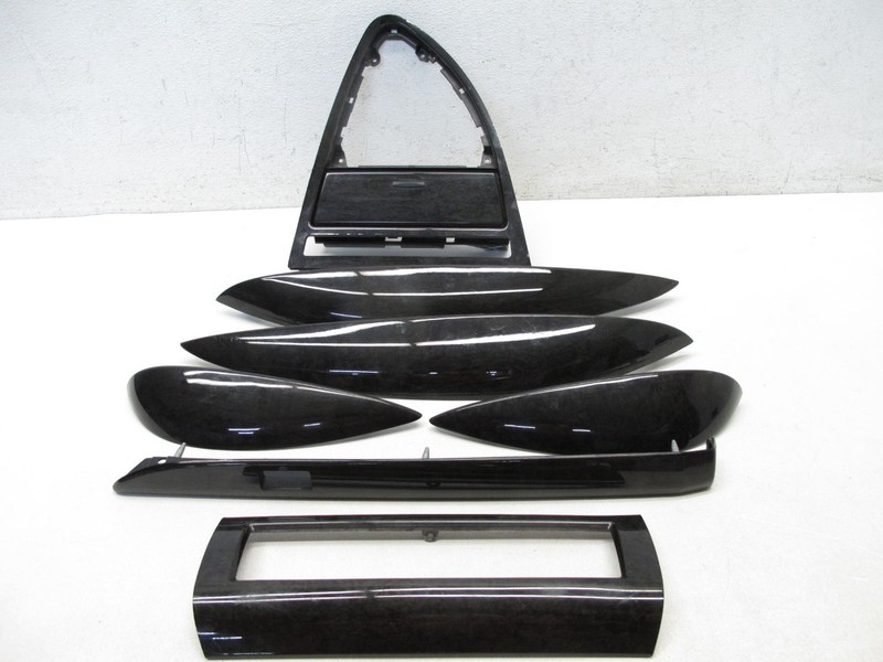 04-10 BMW E64 650i CONVERTIBLE DOOR TRIM COVER DASH CONSOLE MOLDING SET 120424