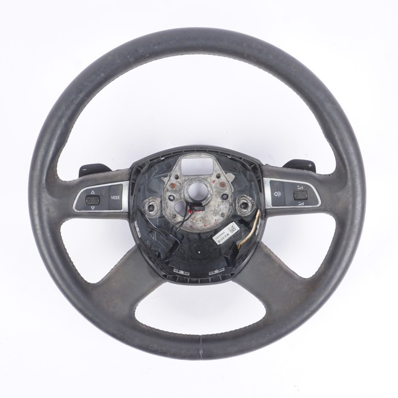 2006 - 2010 Audi A8l A8 D3 Steering Wheel Leather W Multifunction Switch Oem