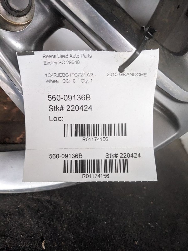 Wheel 18x8 Aluminum Fits 14-16 GRAND CHEROKEE 1174156
