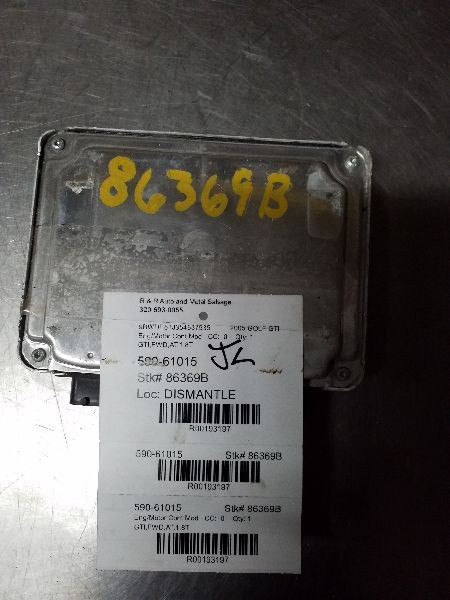Engine ECM Electronic Control Module VIN J 8th Digit Fits 05-06 GOLF GTI 193197
