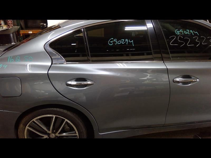 Passenger Rear Side Door Blue Electric Fits 14-18 INFINITI Q50 Paint Code RBP