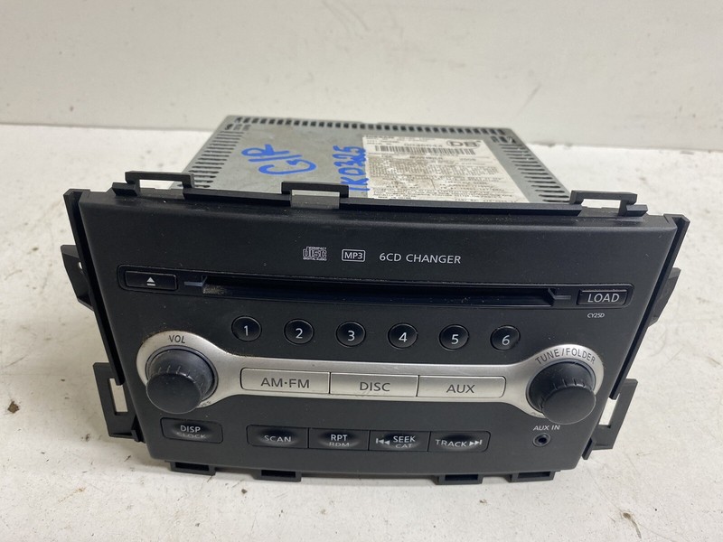 2009-2010 Nissan Murano NON-NAV NON-BLUETOOTH Radio Stereo CD Disc 28185 1AA0A