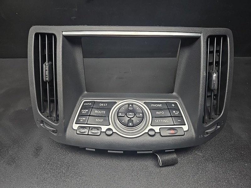 08-13 Infiniti G37 OEM Center Dash Vent Gps Map Navigation Controls 28395 JK65B