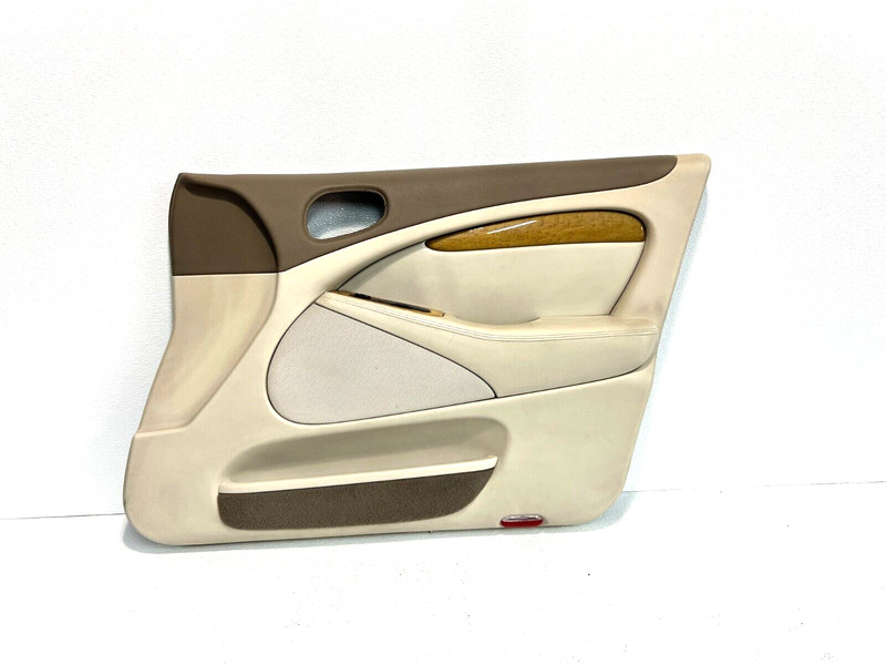 02-08 JAGUAR S-TYPE REAR RIGHT SIDE INTERIOR DOOR PANEL BEIGE OEM