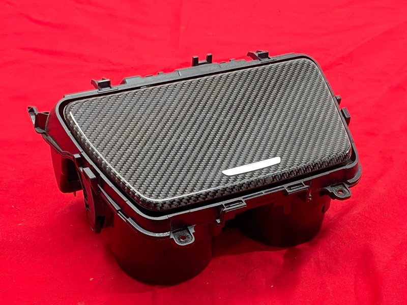 12-19 BMW F06 F12 F13 M6 Center Console Cup Holder Trim Panel Carbon Fiber OEM✅