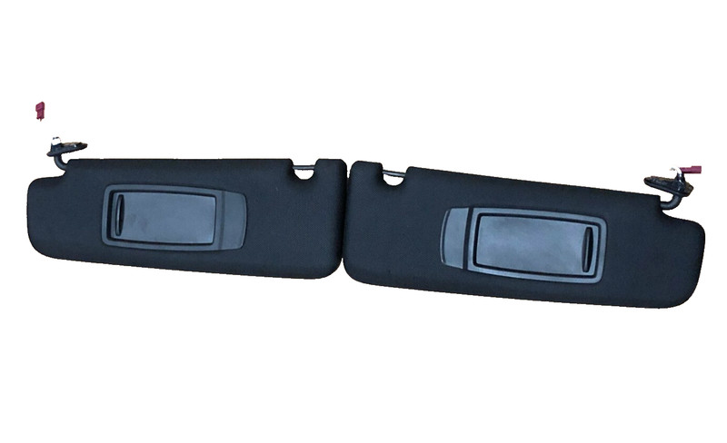 OEM 16-19 BMW 740I G11 G12 LEFT RIGHT SUN VISOR SET BLACK ANTHRACITE #A0.01