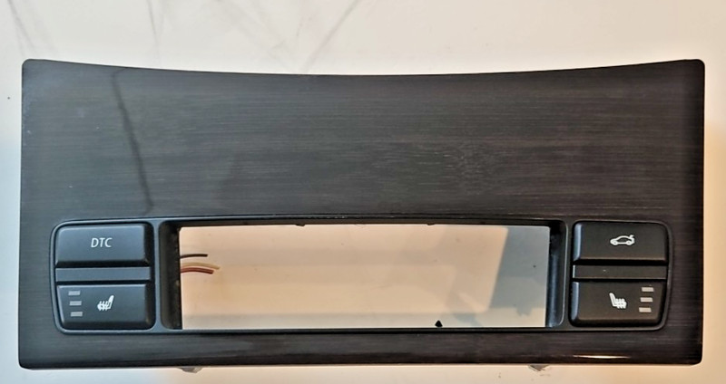 2008 BMW 528XI Trunk Heated Seat Switch Dash Panel Trim Bezel 6978690 Wood Grain
