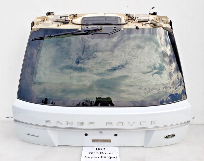 ✅ 14-17 OEM Range Rover L405 Rear Trunk Lid Tail Gate Upper Door w/Glass White