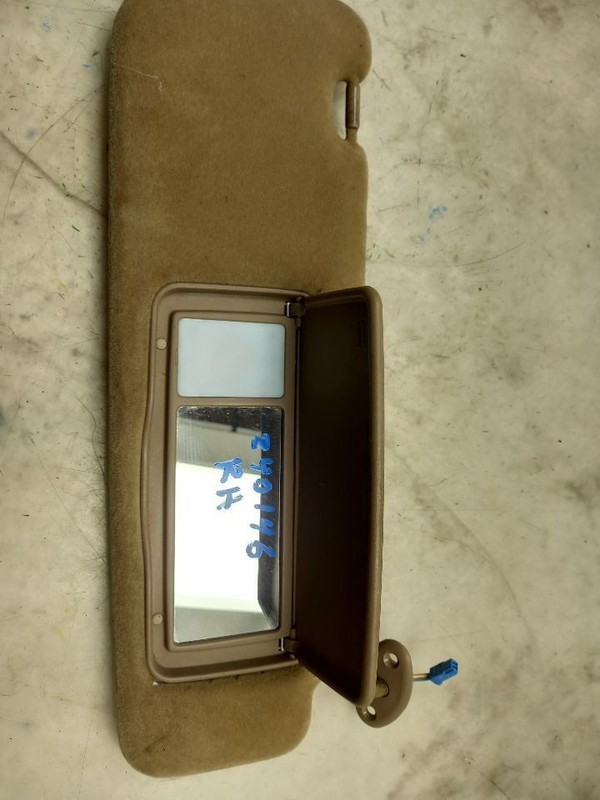 99 00 TOYOTA 4 RUNNER LIMITED PASSENGER RIGHT SUN VISOR ILLUMINATION TAN-LE45