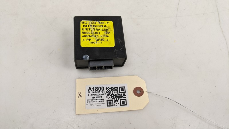 Trailer Hitch Towing Control Module 2019 Acura RDX 08L91-STX-200A1 2020 2021
