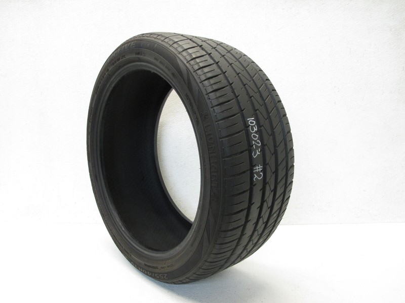 7/32 USED TIRE 255/40ZR19 225 40 19 LIONHART LH-FIVE XL M+S 100W DOT 0922