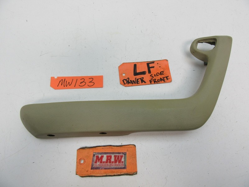 FITS 85 BMW 735I LEFT FRONT ARM REST INTERIOR TRIM TAN DOOR PANEL ARMREST DRIVER