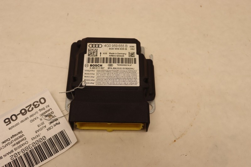 2015-2018 AUDI A6 C7 CENTER CONSOLE AIR BAG RESTRAINT SRS CONTROL MODULE OEM