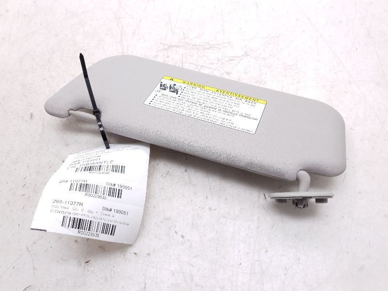 12-15 TOYOTA PRIUS C TWO PASSENGER SIDE SUN SHADE VISOR