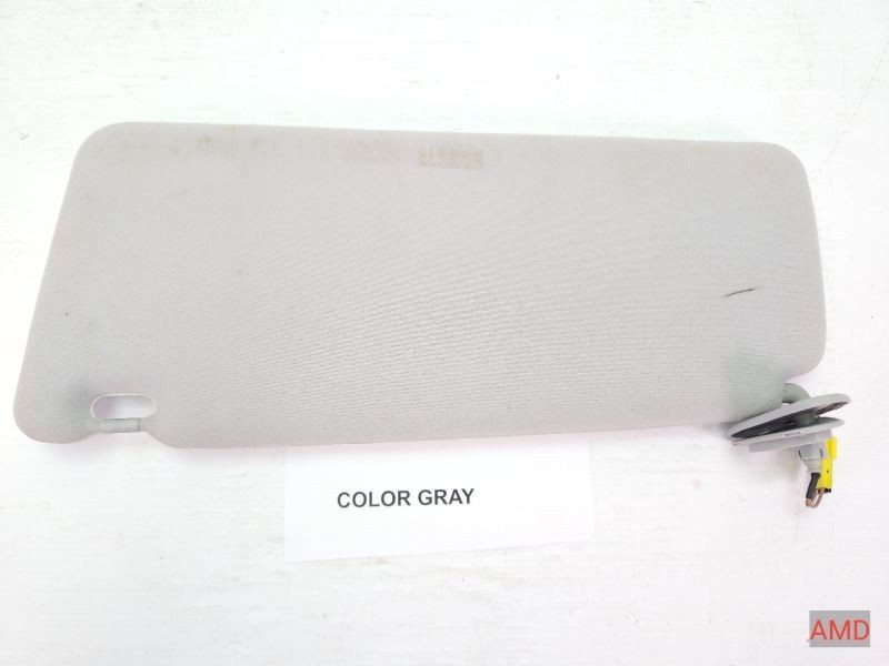 1997 BMW 540i 528i 525i 530i E39 Right Passenger Sun Visor Gray Cloth Fabric