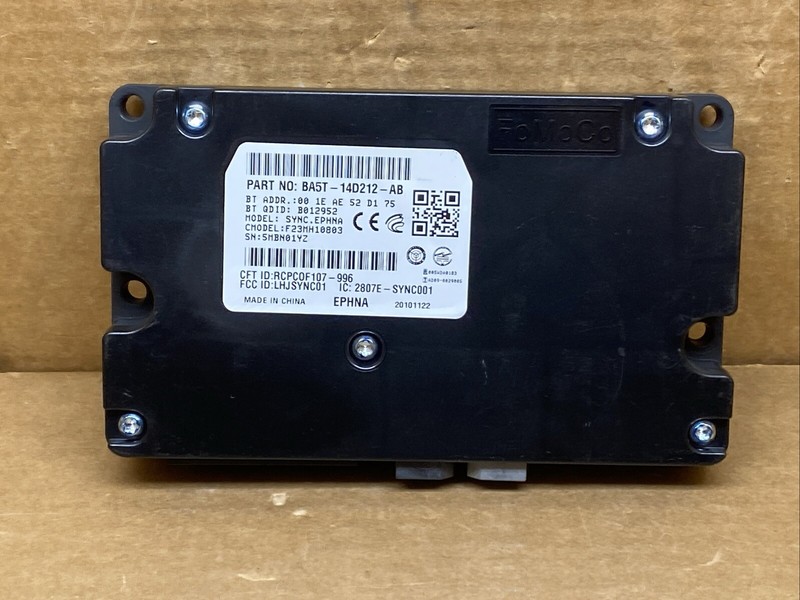 2011 Ford F150 Sync Module BL3T-14B428-AC BA5T-14D212-AB OEM
