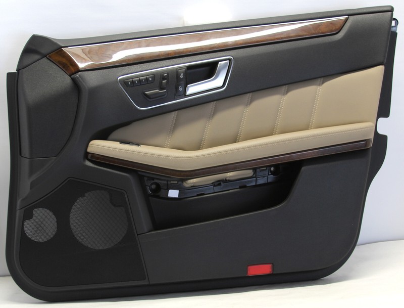 ✅ 10-13 MERCEDES-BENZ E350 OEM FRONT DOOR INTERIOR TRIM PANEL RIGHT BLACK BEIGE