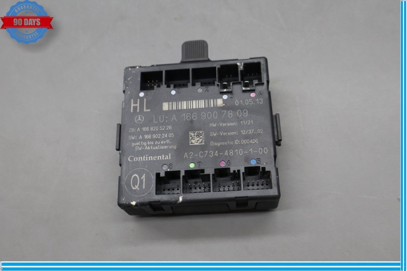 12-19 Mercedes GL350 GL450 Rear Left Driver Side Door Control Module Unit Oem
