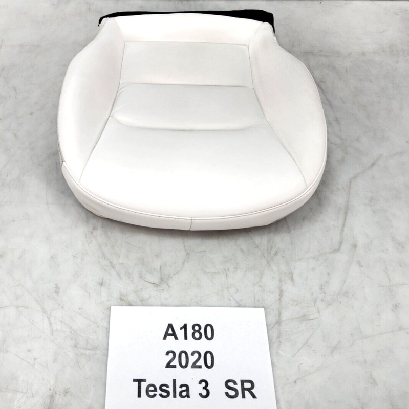 ✅ 17-23 OEM Tesla Model 3 Y Front Right Passenger Lower Seat Cushion White NOTE*