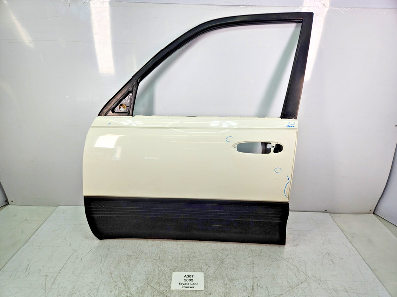 ✅98-02 OEM Toyota Land Cruiser J100 Font Left Driver Side Door Shell White *
