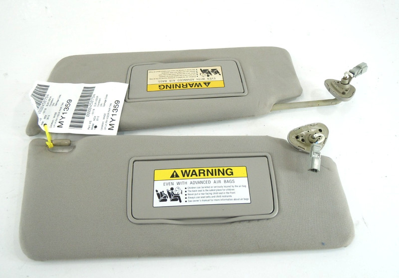 2007-2013 Acura MDX Sun Shade Visor Pair Left Right Illuminated OEM