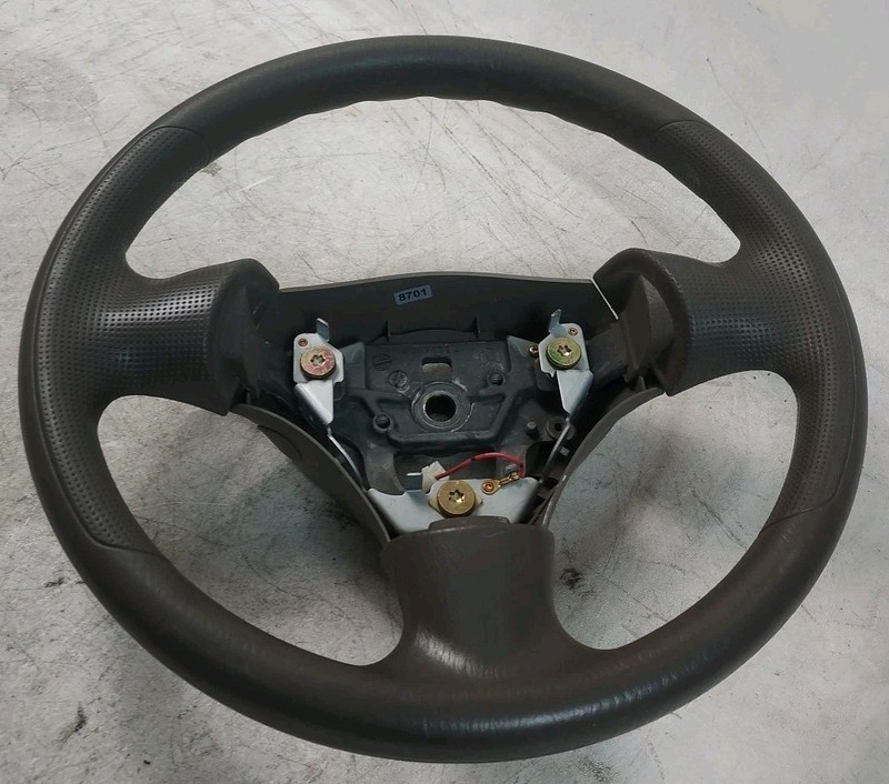 2003 Mazda 2.0L Protege Automatic Beige Rubber Steering Wheel OEM