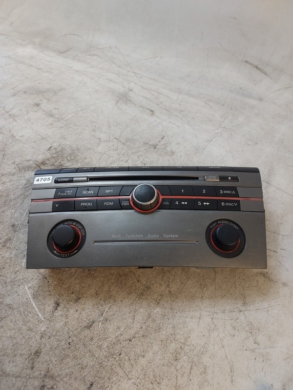 07-09 Mazda Mazdaspeed 3 Radio Head Unit OEM 6 Disc In Dash MP3 Player
