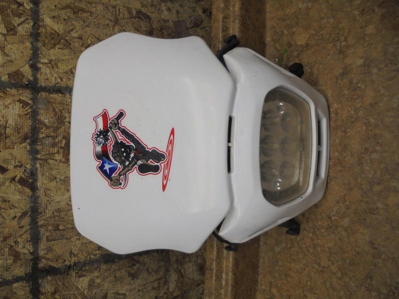 Dirt Bike Dual Sport Motorcycle Headlight Wind Visor Screen Head Light Guard