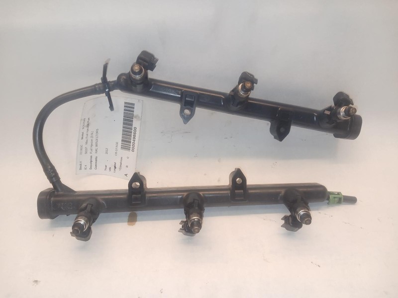 11-'14 VOLKSWAGEN ROUTAN fuel rail w/injectors 3.6L OEM 1 Year Wnty!