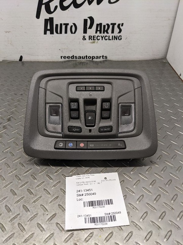 Console Front Roof With Sunroof Fits 19-23 SIERRA 1500 PICKUP 1170238